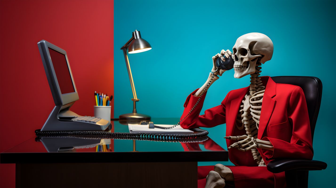 client avec téléphone à la main qui est resté trop longtemps en attente