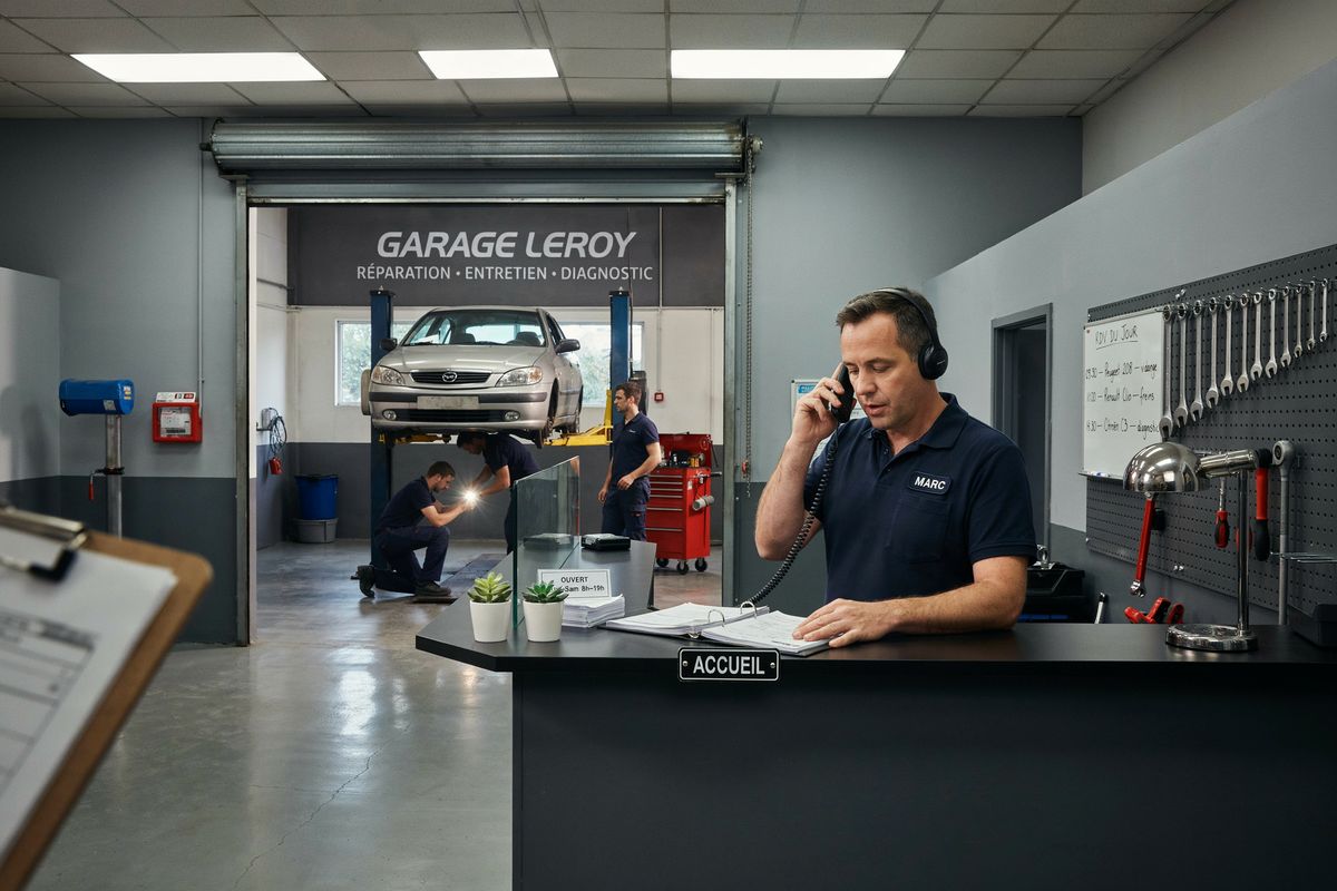 Message d’accueil pour garage automobile : exemples professionnels accueil téléphonique garate auto